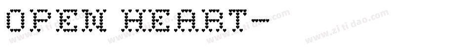 Open Heart字体转换